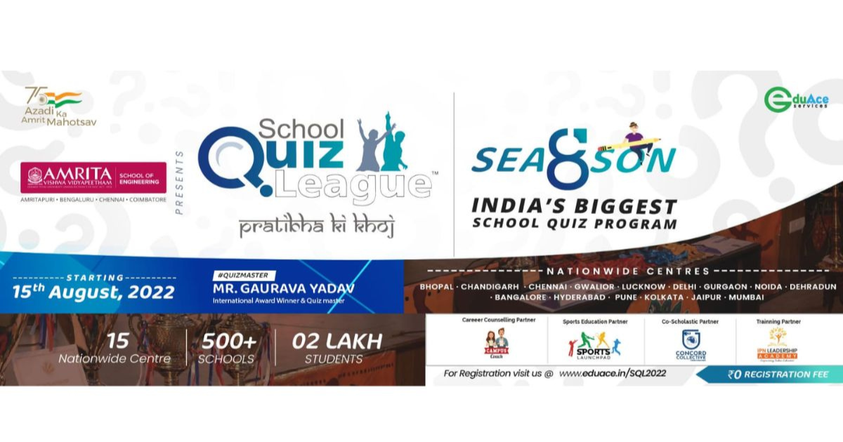 Nationwide School QUIZ program launched by EDUACE GROUP in line with National Education Policy 2020 supported by INDIAN PRINCIPALS’ NETWORK(IPN)